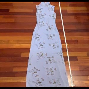 Vintage Blue/grey Maxi dress